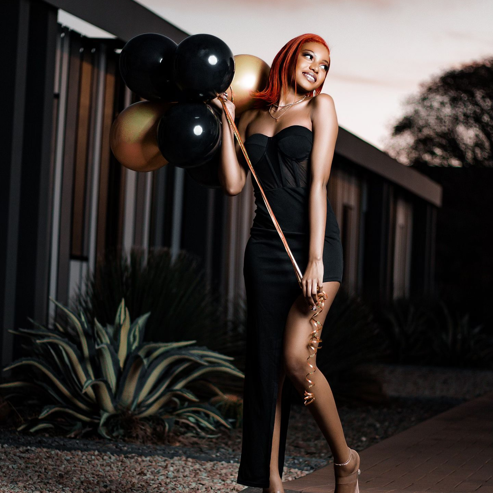 Photo by Just P Media Photography on July 18, 2024. May be an image of 1 person, makeup, balloon and outdoors.