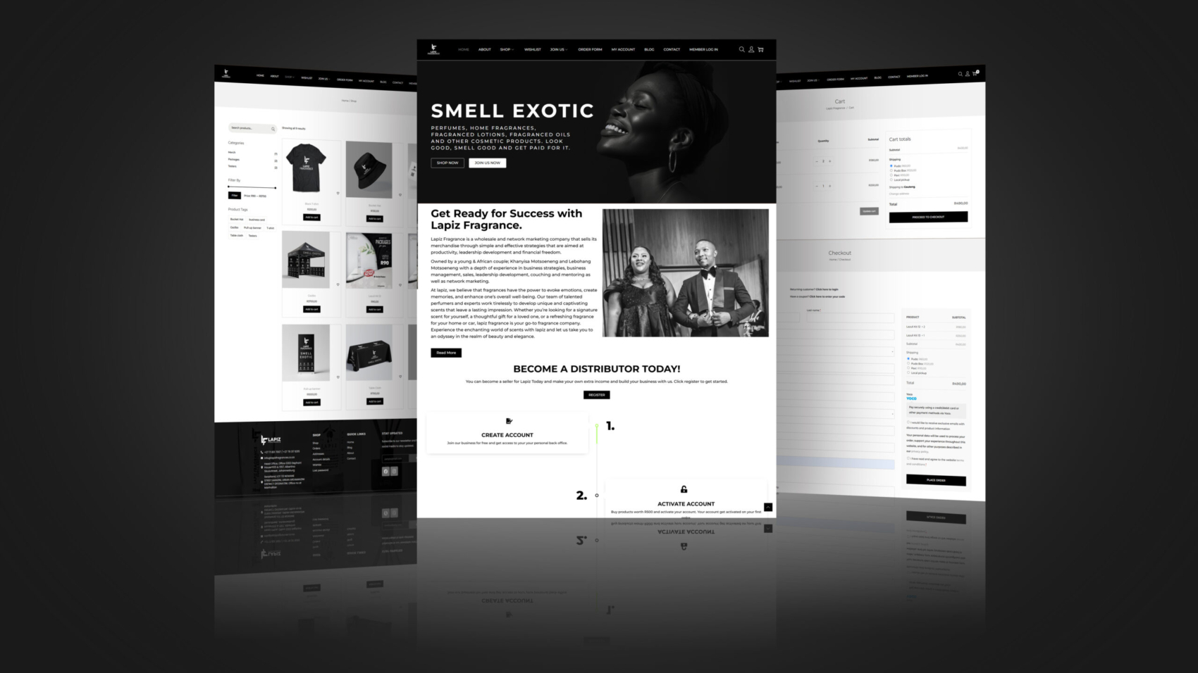 Website mockup